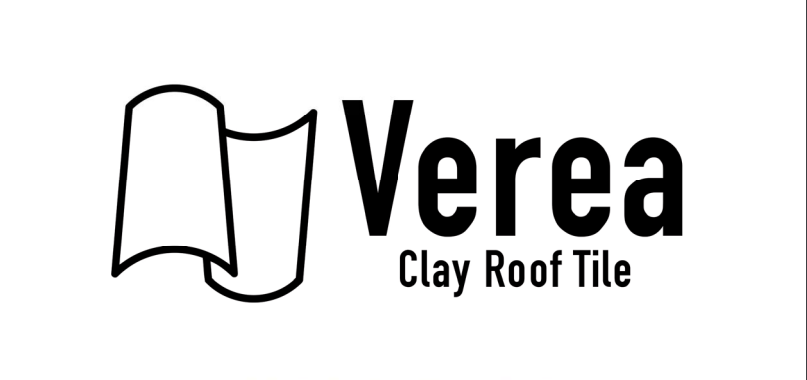 Verea Clay Roof Tile Logo - Quality Roofing Solutions Verea Clay Roof Tile Logo with Stylish Black and White Design