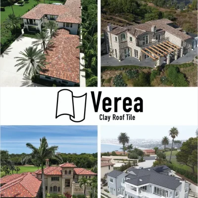 Luxury homes with Verea clay roof tiles